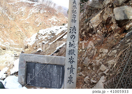 長野　地獄谷温泉噴泉 41005933