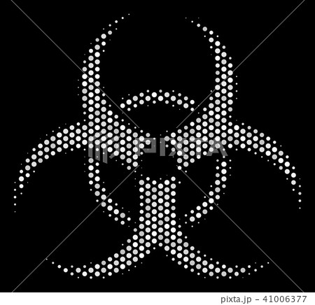White Dot Biohazard Icon 41006377