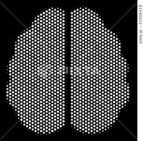 White Dotted Brain Icon White Dotted Brain Icon 41006418