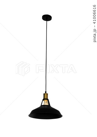 Black hanging lamp isolated. 41006616