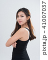 portrait of asia attractive woman on white  41007037