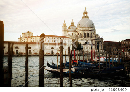 Gondola Boats in Venice - Italy 41008409