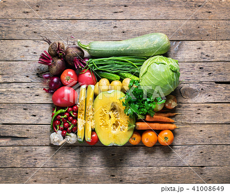 Assortment Fresh Organic Vegetables Frame Market 41008649