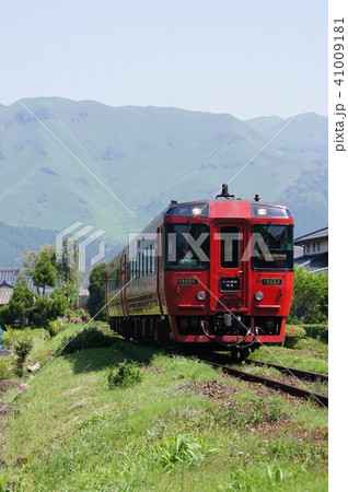 阿蘇の山々を背景に熊本へ向かう九州横断特急(キハ185系) 阿蘇の山々を背景に熊本へ向かう九州横断特急(キハ185系) 41009181