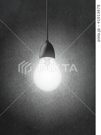 裸電球の光のイラスト素材