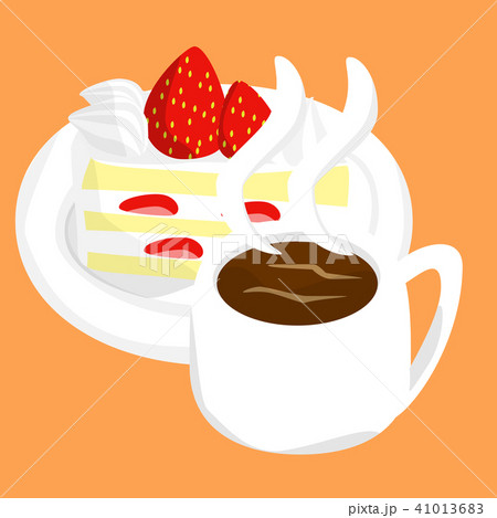 コーヒーとショートケーキ 41013683