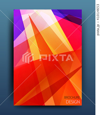Vector business brochure flyer template or corporate banner design in A4 size. Modern abstract web 41014653