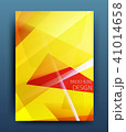 Vector business brochure flyer template or corporate banner design in A4 size. Modern abstract web 41014658
