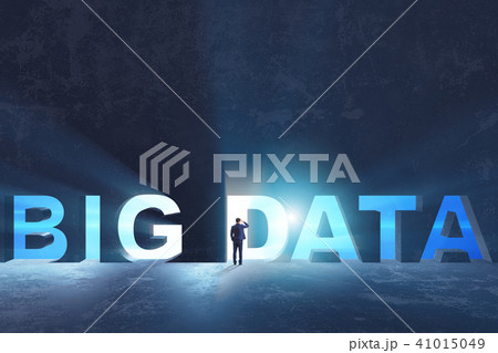 Big Data concept with businessman Big Data concept with businessman 41015049