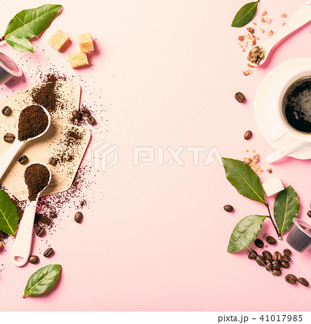 Food background with assorted coffee 41017985