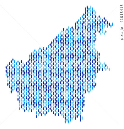 Borneo Island Map Population Demographics Borneo Island Map Population Demographics 41018418