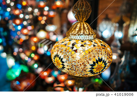 Beautiful turkish mosaic lamps 41019006