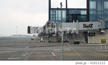 BERLIN, GERMANY - JAN 17th, 2015: Berlin Brandenburg Airport BER, still under construction, empty 41021222