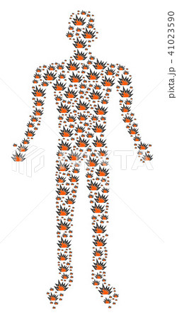 Explosion Boom Human Figure Explosion Boom Human Figure 41023590