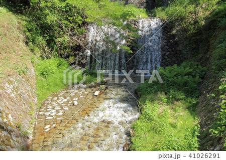 牛伏川　牛伏川のフランス式階段工　内務省2号堰堤 41026291