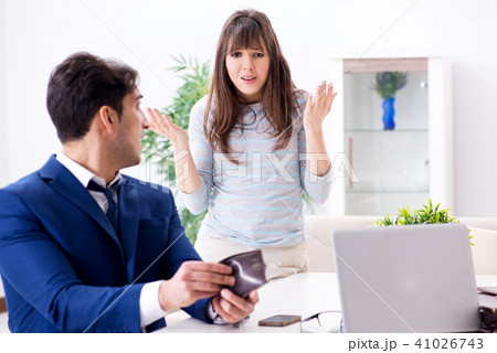 Bankrupt family with no cash at home Bankrupt family with no cash at home 41026743