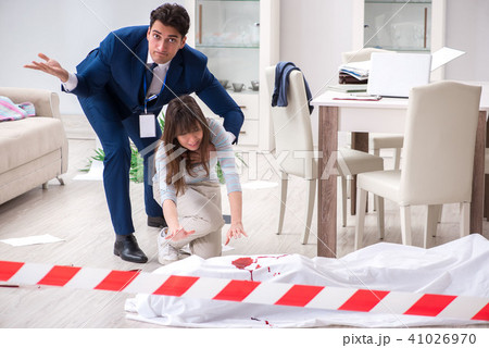 Victim wife at the scene on murder 41026970