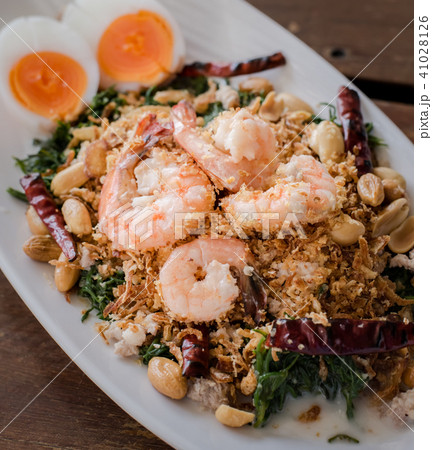 Thai food name "Yum Pak Goot" is a Vegetable fern Thai food name "Yum Pak Goot" is a Vegetable fern 41028126
