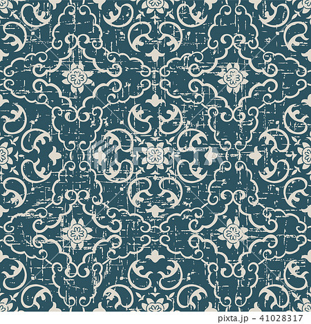 Worn out antique pattern seamless background Worn out antique pattern seamless background 41028317