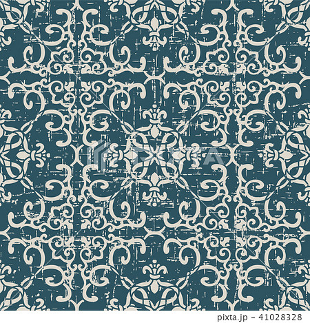 Worn out antique pattern seamless background 41028328