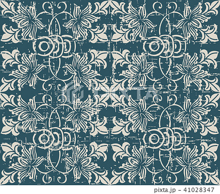 Worn out antique pattern seamless background Worn out antique pattern seamless background 41028347
