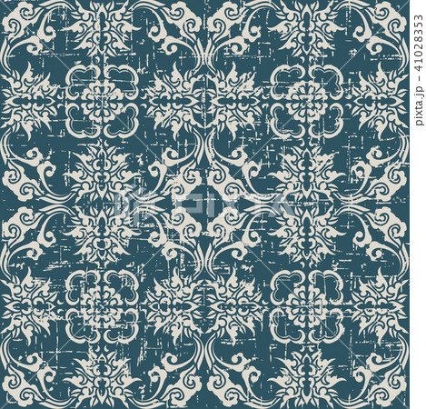 Worn out antique pattern seamless background 41028353