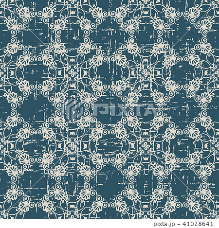 Worn out antique pattern seamless background 41028641