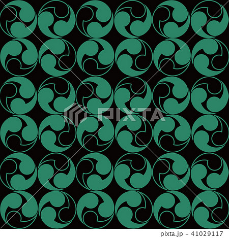 Antique green seamless retro pattern background 41029117