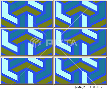 Ceramic tile retro vintage kaleidoscope pattern 41031972