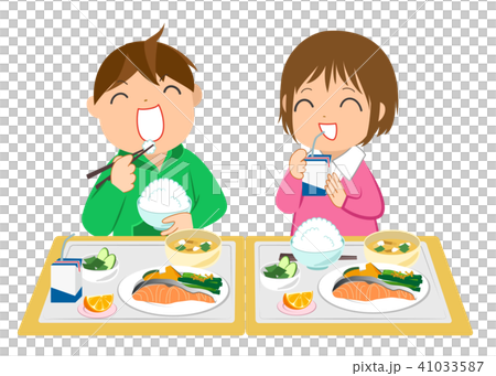 おいしい給食のイラスト素材