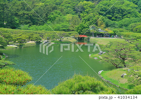 新緑の栗林公園 41034134