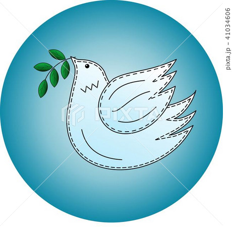 Bird the dove. Pigeon symbol of peace. Logo. 41034606