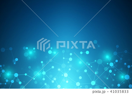 Molecular structure background. Abstract background with molecule DNA. Medical, science and digital Molecular structure background. Abstract background with molecule DNA. Medical, science and digital 41035833