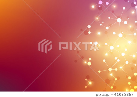 Molecular structure background. Abstract background with molecule DNA. Medical, science and digital 41035867