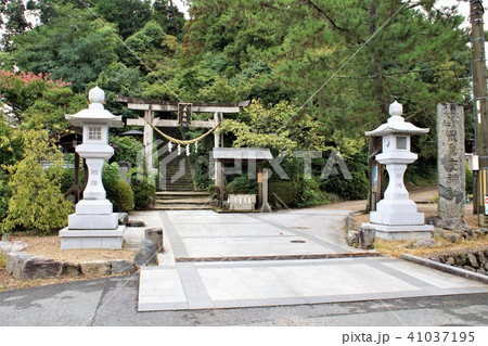 飛鳥路の風景　飛鳥坐神社 41037195