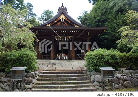 飛鳥路の風景　飛鳥坐神社 41037196