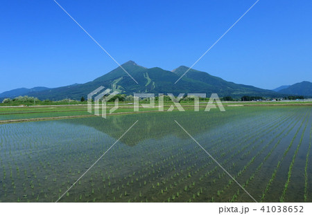 磐梯山 田植えの季節 磐梯山 田植えの季節 41038652