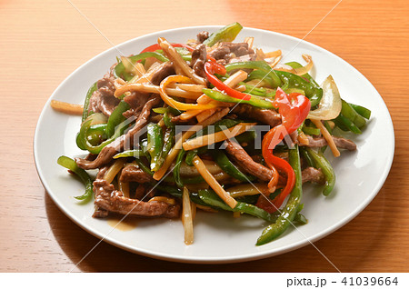 中華料理　青椒肉絲 41039664