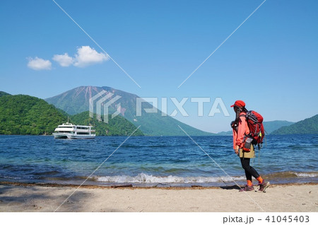 中禅寺湖　千手が浜　 41045403