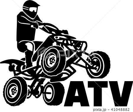 Atv Driver With Wordのイラスト素材 4104