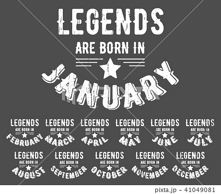 Legends are born vintage t-shirt stamp 41049081