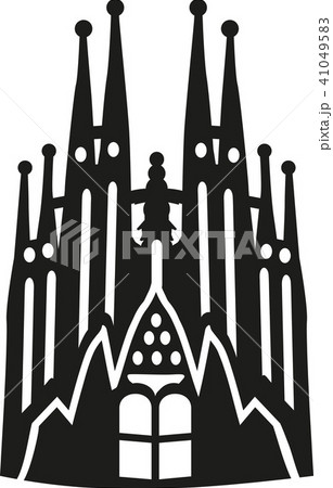 Sagrada Familia Iconのイラスト素材