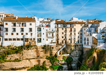 stone bridge over the gorge of tajo in Ronda 41049999