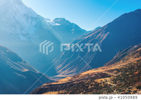 Beautiful view of mountain valley. Landscape 41050989