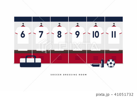 Football or soccer dressing room. 41051732