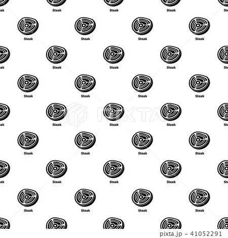 Steak pattern vector seamless Steak pattern vector seamless 41052291