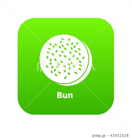 Bun icon green vector Bun icon green vector 41052328