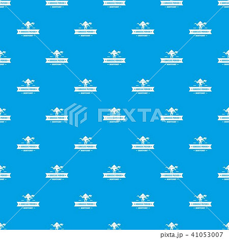 Jurassic history pattern vector seamless blue 41053007