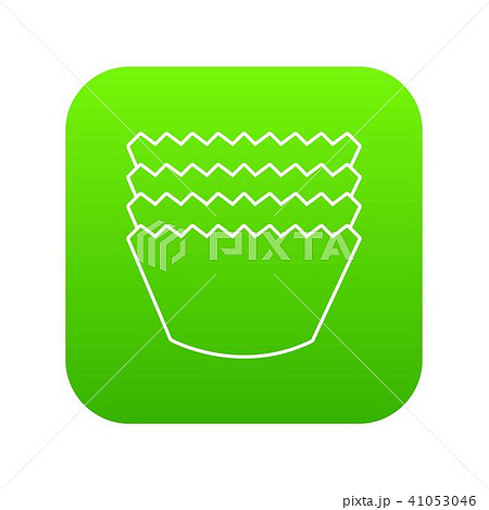 Baking molds icon green vector Baking molds icon green vector 41053046