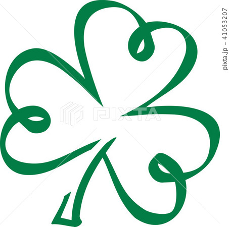 Shamrock caligraphy style Shamrock caligraphy style 41053207